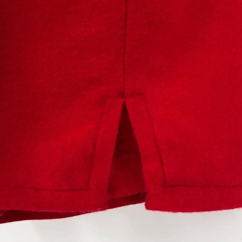 70’s Vintage Bill Blass Red Neiman Marcus Crisscross Lace Up Elbow Sleeve Dress - Picture 11 of 16